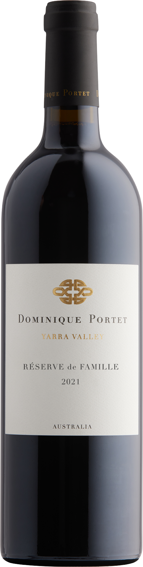 Dominique Portet serve de Famille Cabernet Merlot Malbec 2021 bottle — Yarra Valley